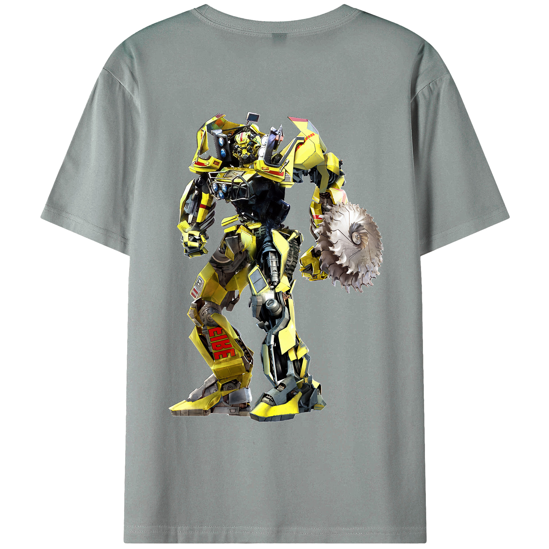 （画像用） Transformers トランスフォーマー 綿100％ メンズ半袖Tシャツ（バックプリント） 通気性